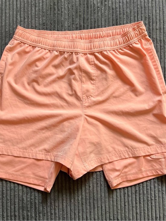 DSG Other - DSG Men’s Medium 2-in-1 Peach Running Shorts Lined Athletic Zip Pocket